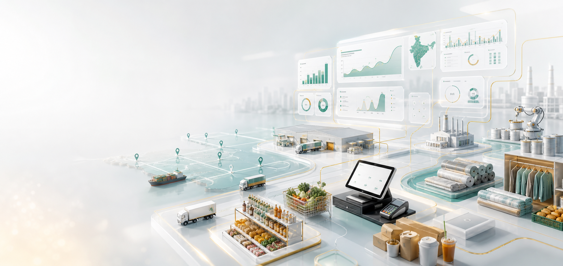 Clean ERP operations workspace